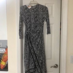 Michael Kira Zebra stretch dress perfect for work or play!